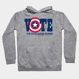 Vote: It's Your Superpower - Worn Hoodie